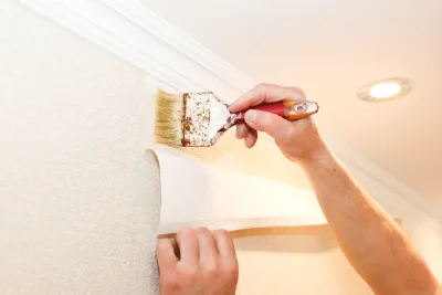 Pose de papier peint à Garindein — revêtements muraux et toiles de verre
